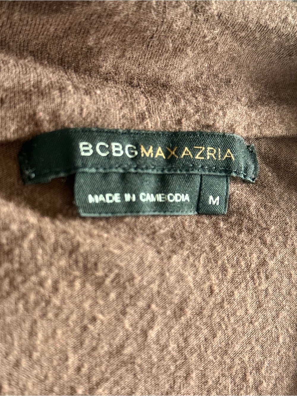 Brown Bcbgmaxazria cowl neck top size M - Picture 3 of 6